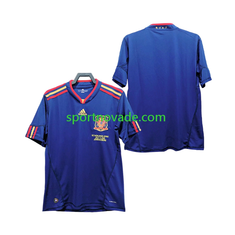 Spanien Retro Auswärts Trikot Herren Kurzarm 2010