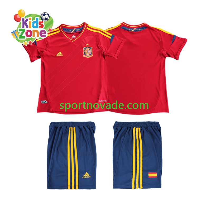 Spanien Retro Heim Trikot Kinder Kurzarm 2012