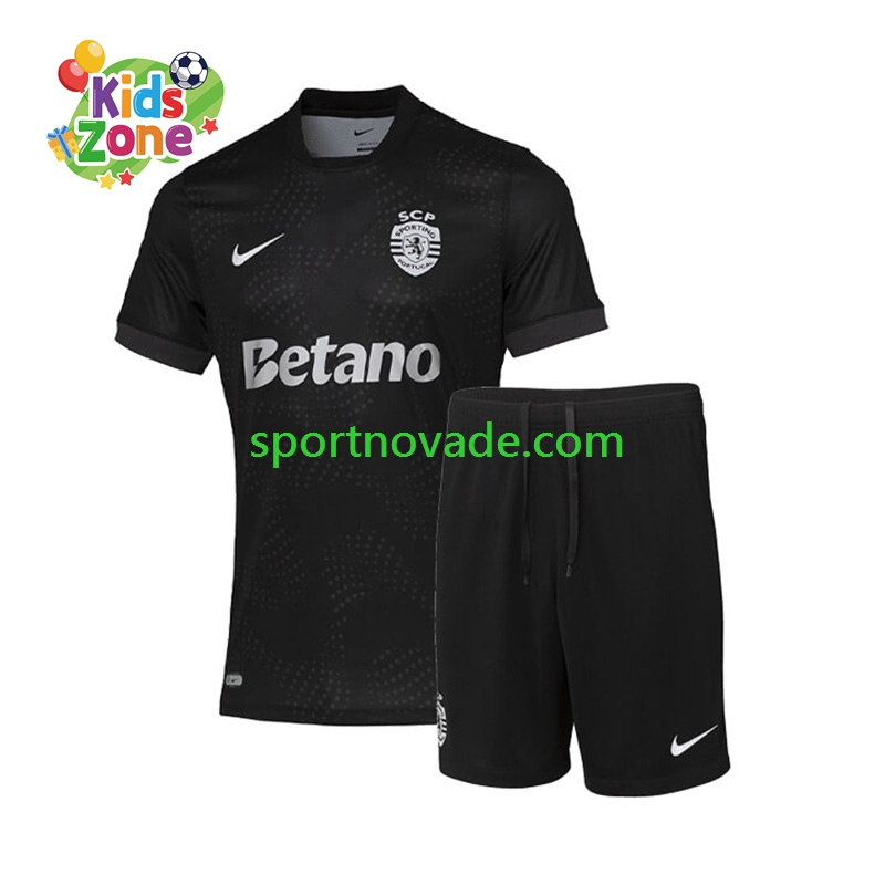 Sporting CP Auswärts Trikot Kinder Kurzarm 2025-2026