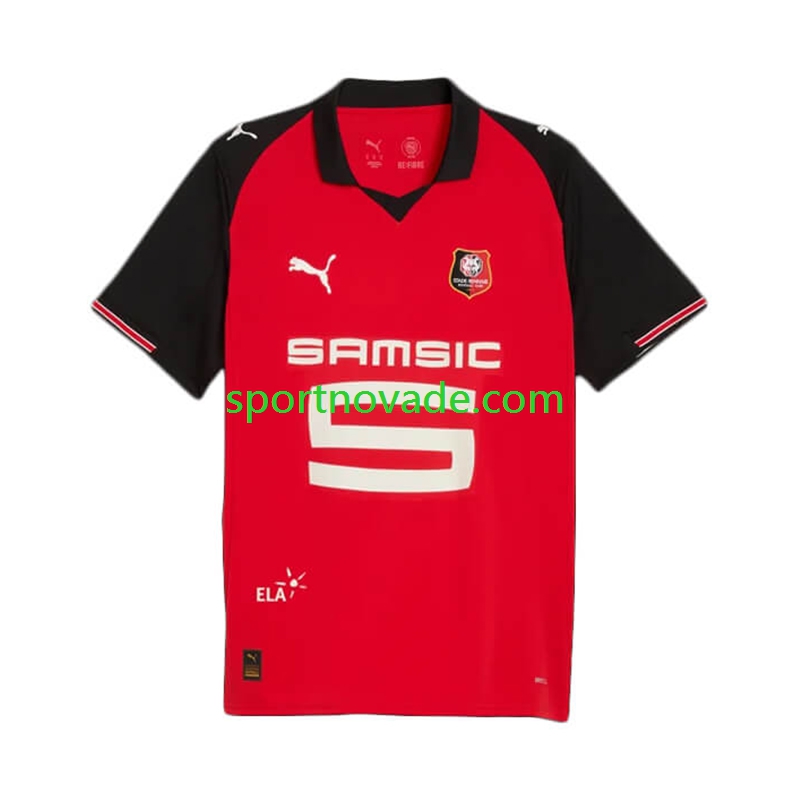 Stade Rennes Heim Trikot Herren Kurzarm 2025-2026
