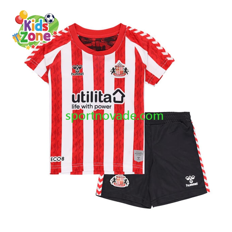 Sunderland Heim Trikot Kinder Kurzarm 2024-2025