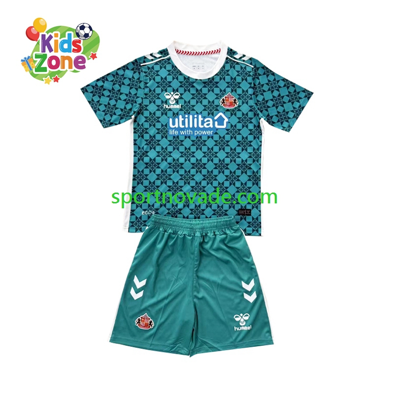 Torwart Sunderland Heim Trikot Kinder Kurzarm 2025-2026