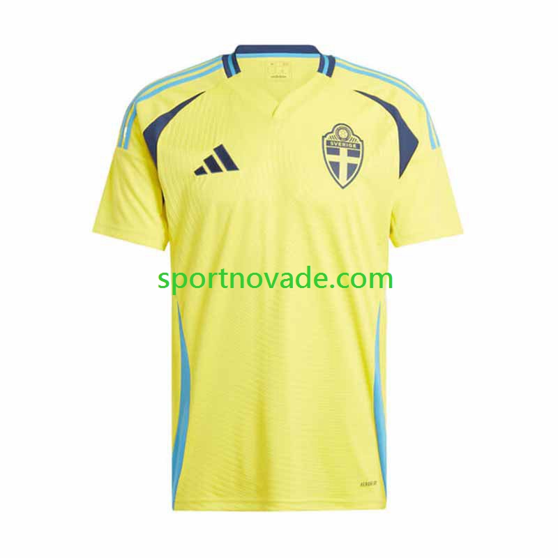 Schweden Heim Trikot Herren Kurzarm 2024