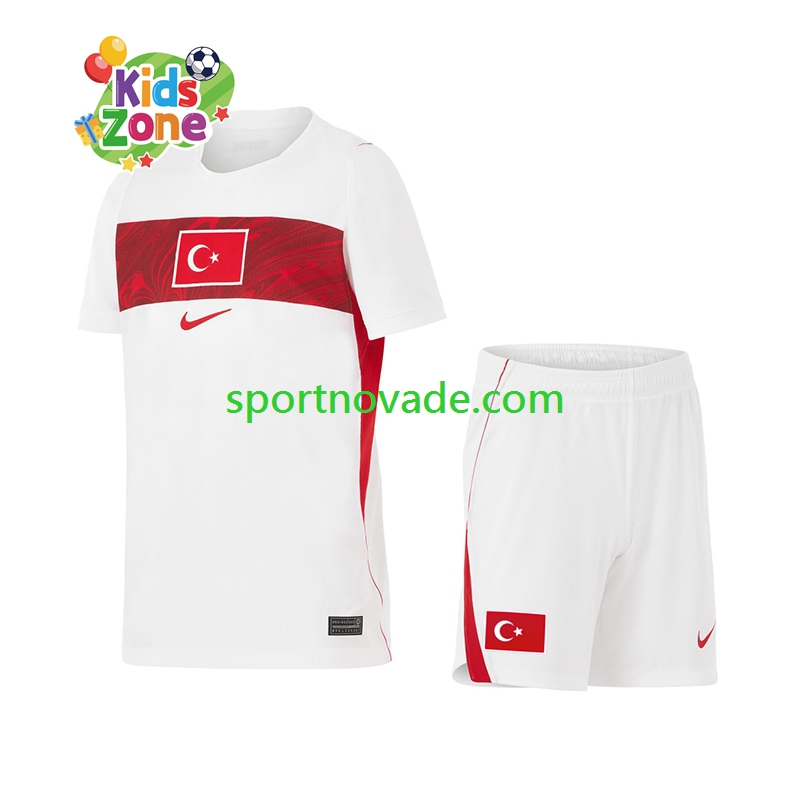 Türkei Auswärts Trikot Kinder Kurzarm World Cup 2026