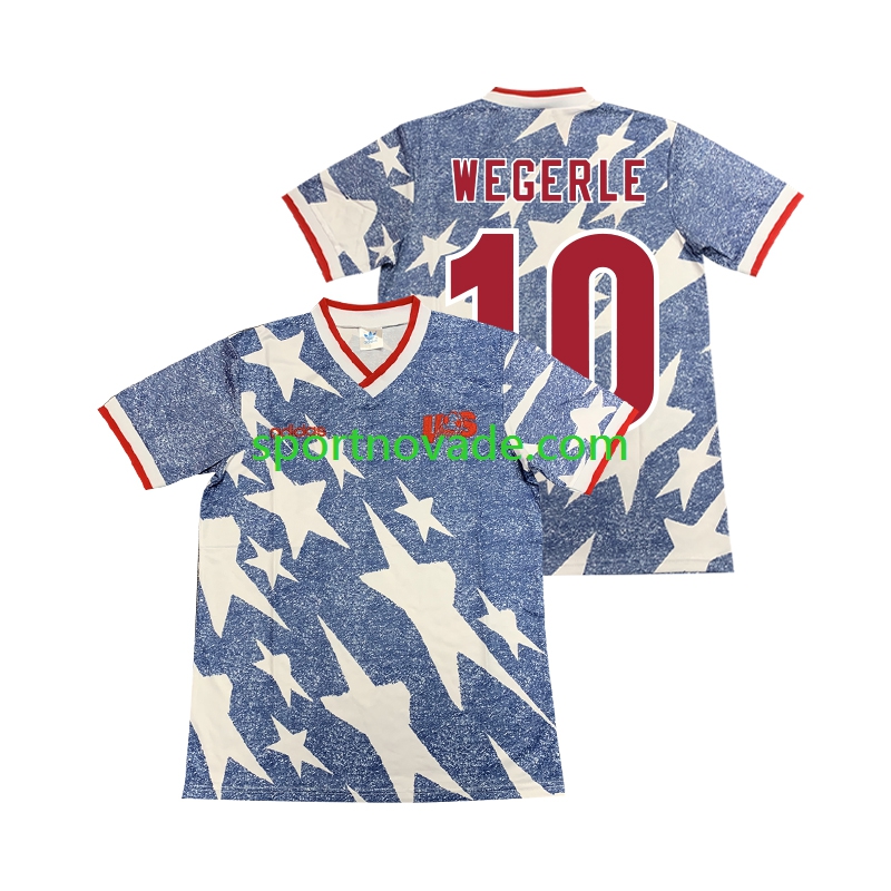 USA WEGERLE 10 Retro Auswärts Trikot Herren Kurzarm 1994