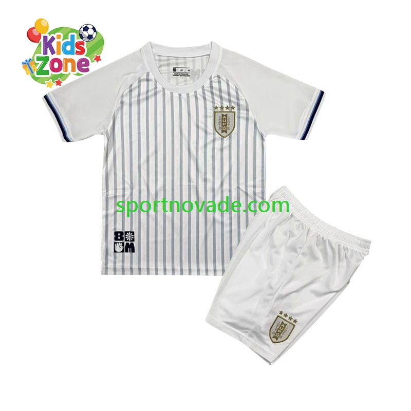 Uruguay Auswärts Trikot Kinder Kurzarm 2024