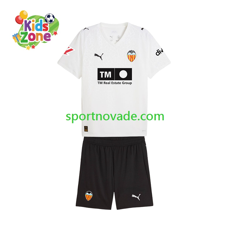 Valencia CF Heim Trikot Kinder Kurzarm 2025-2026
