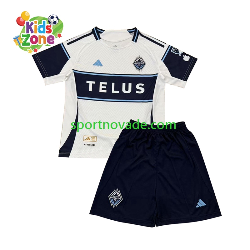Vancouver Whitecaps Auswärts Trikot Kinder Kurzarm 2025