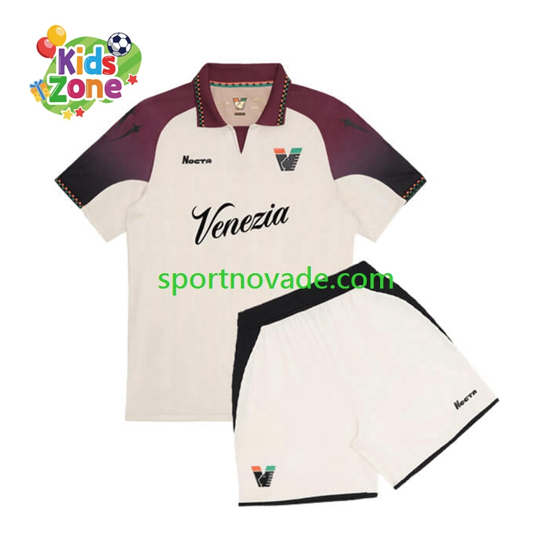 Venedig Auswärts Trikot Kinder Kurzarm 2025-2026