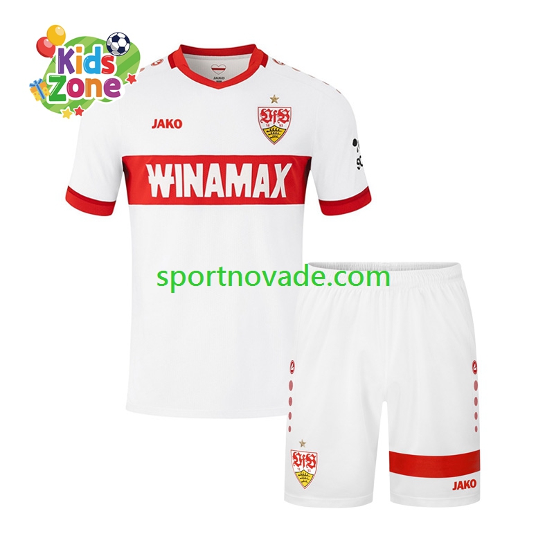 VfB Stuttgart Heim Trikot Kinder Kurzarm 2024-2025