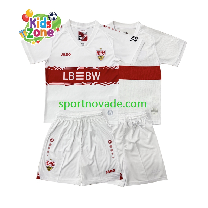 VfB Stuttgart Heim Trikot Kinder Kurzarm 2025-2026