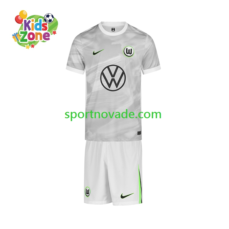 VfL Wolfsburg Auswärts Trikot Kinder Kurzarm 2025-2026
