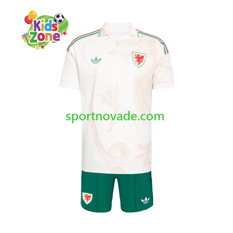 Wales Auswärts Trikot Kinder Kurzarm World Cup 2026