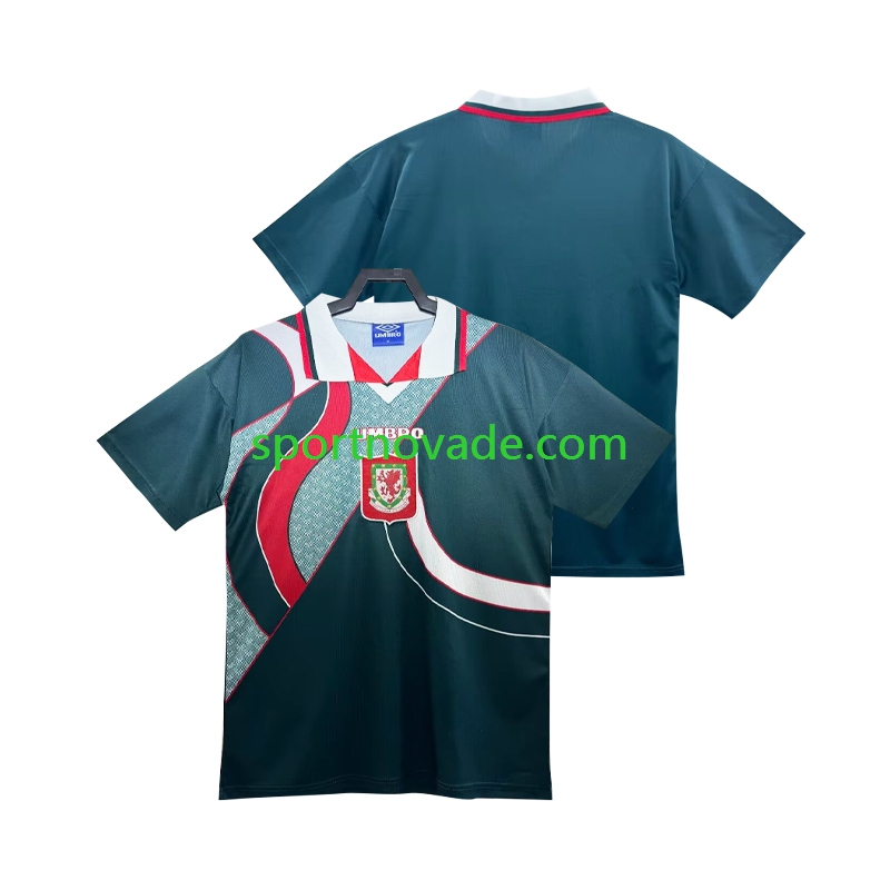 Wales Retro Auswärts Trikot Herren Kurzarm 1994 1995