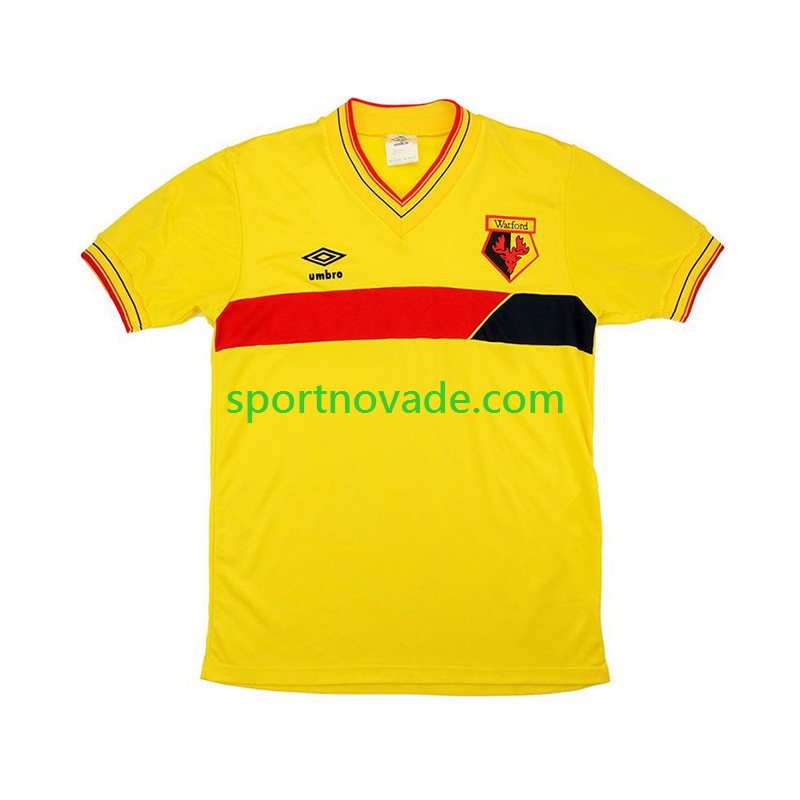 Watford Retro Heim Trikot Herren Kurzarm 1985