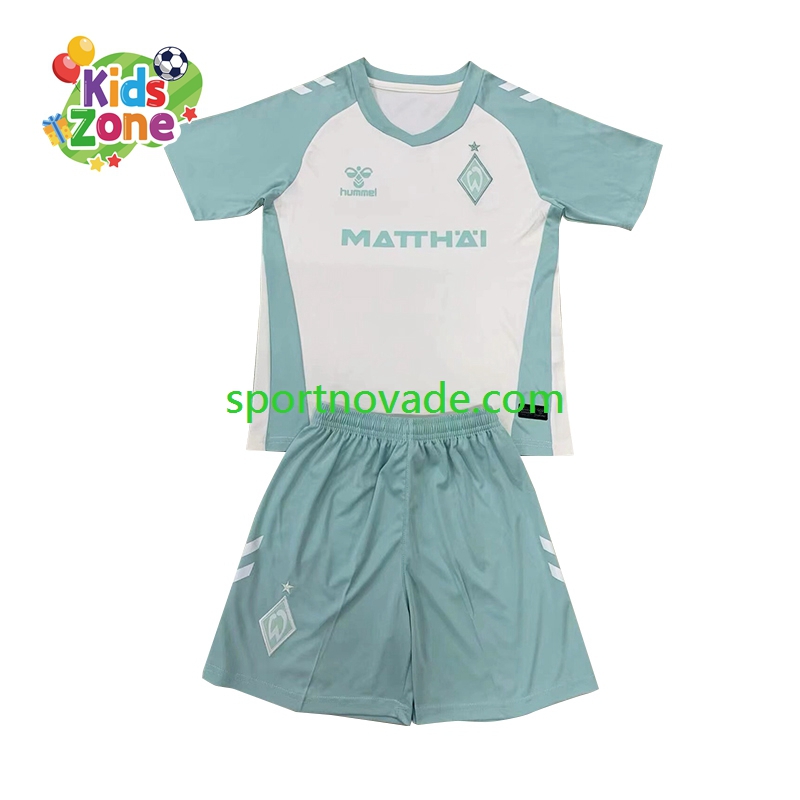 Werder Bremen Auswärts Trikot Kinder Kurzarm 2024-2025