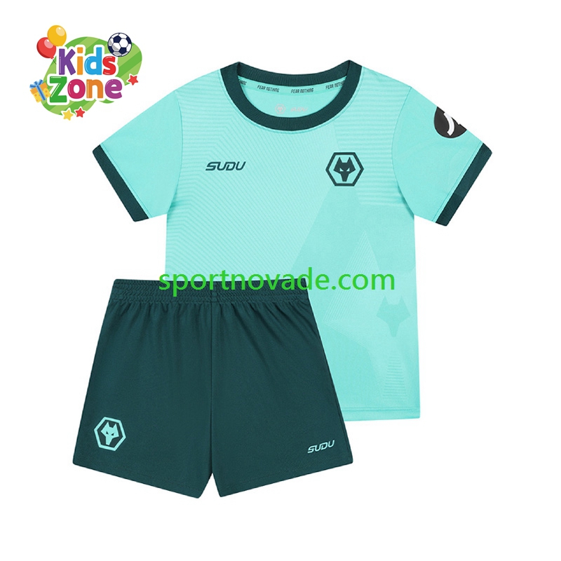Wolverhampton Wanderers Auswärts Trikot Kinder Kurzarm 2025-2026